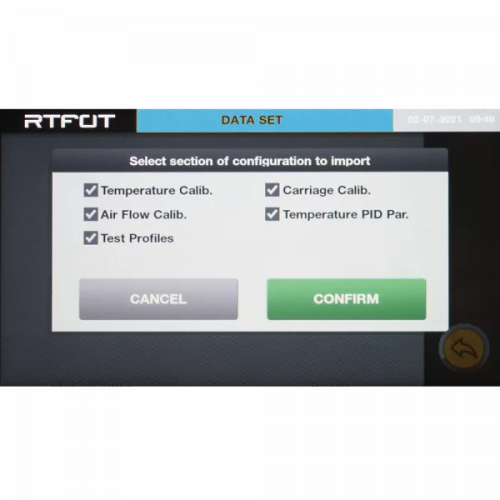 Controls forgó vékonyfilmes vizsgálókemence (rtfot)