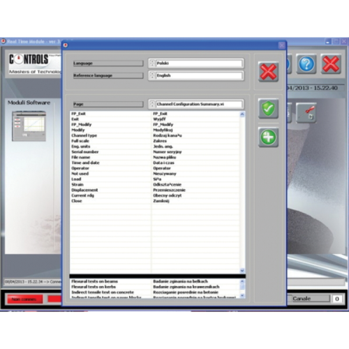 Controls data manager pc szoftver