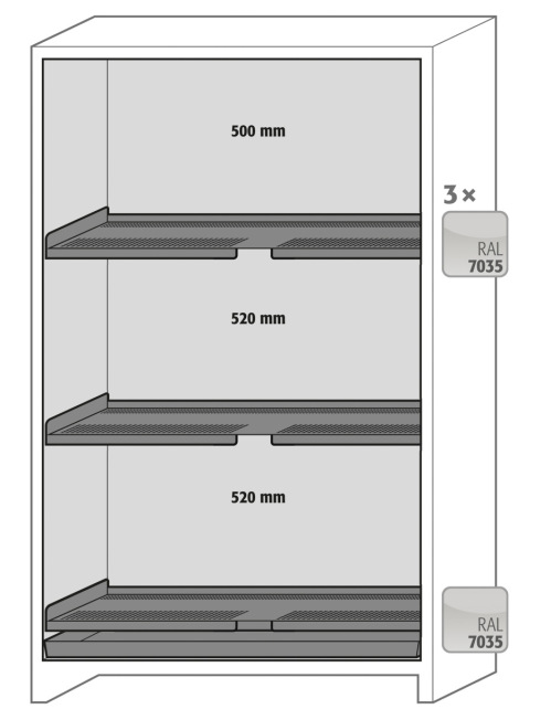 3 polcos belső felszereltség STORE